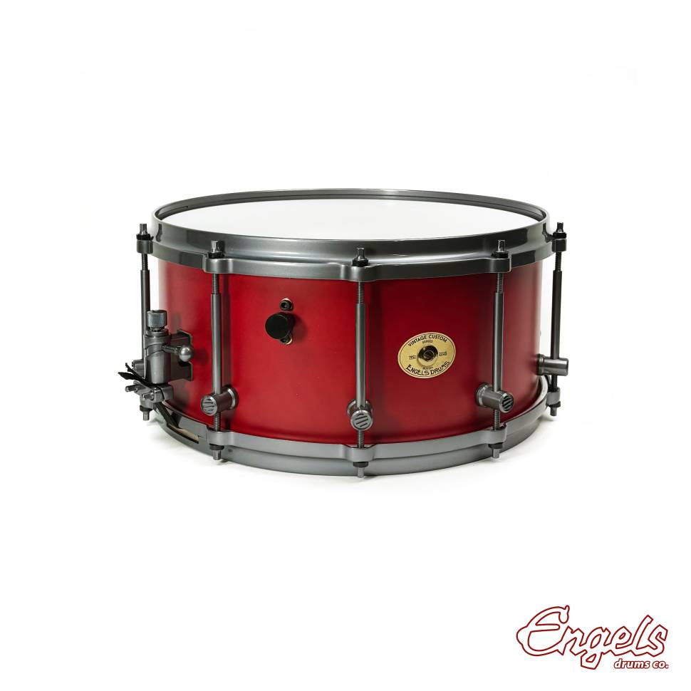 Малый барабан ENGELS 14/6,5" VINTAGE CUSTOM RED WOOD Ruby