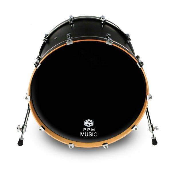 Пластик для барабана SABER DRUMHEADS 22" резонатор черный одн. 0,188 мм с арм. отверстием